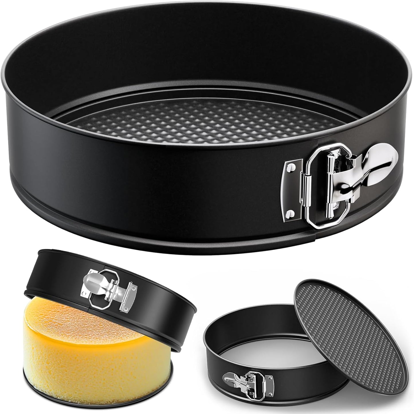 7 Inch Springform Pan with Removable Bottom, Non-stick Round Spring Form Cake Mold Cheesecake Pan For Baking - HomeSpice