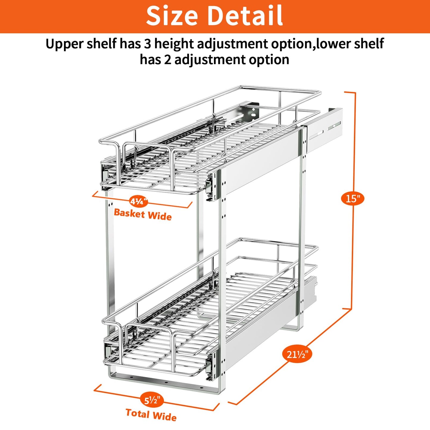 Individual Pull Out Cabinet Organizer