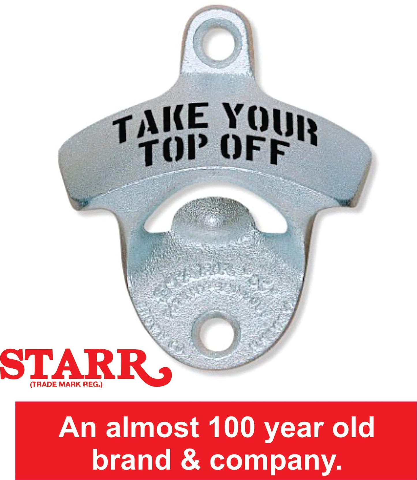 Original Take Your Top Off Wall Mounted Bottle Opener
