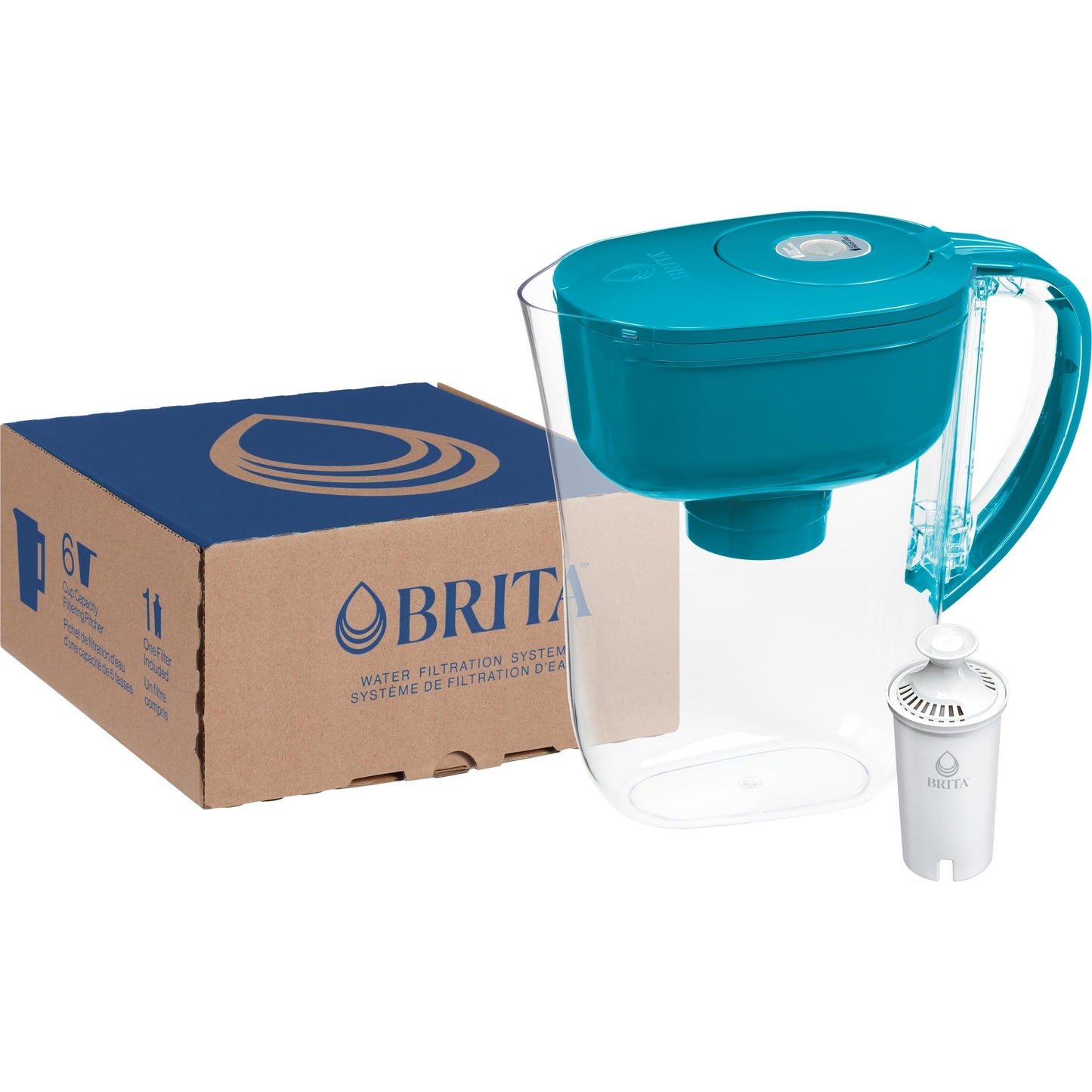Small 6 Cup Water Filter Pitcher