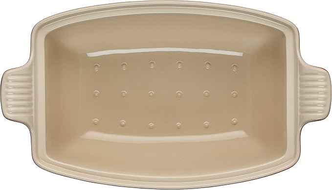 Le Creuset Heritage Stoneware Deep Baker with Lid, 4.5 qt., Cerise