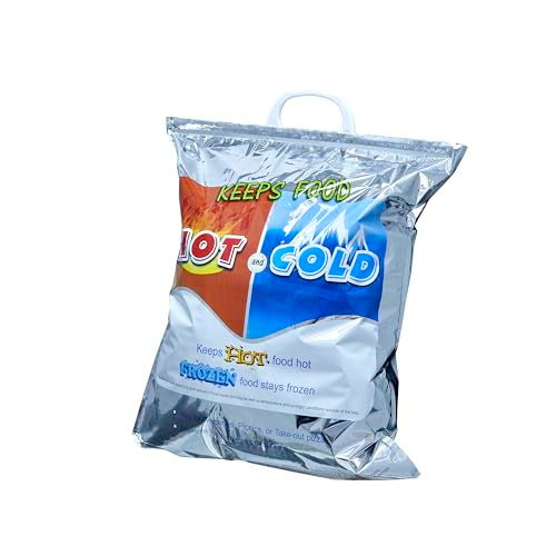 Hot and Cold Insulated Bags for Food Delivery (Large (Meal and Grocery Size))