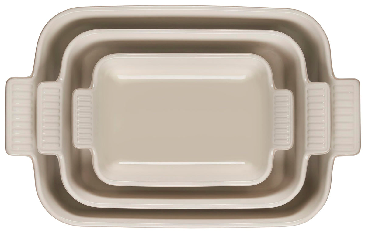 Stoneware Heritage Rectangular Baking Dish (3-Piece Dish Set / Riviera)