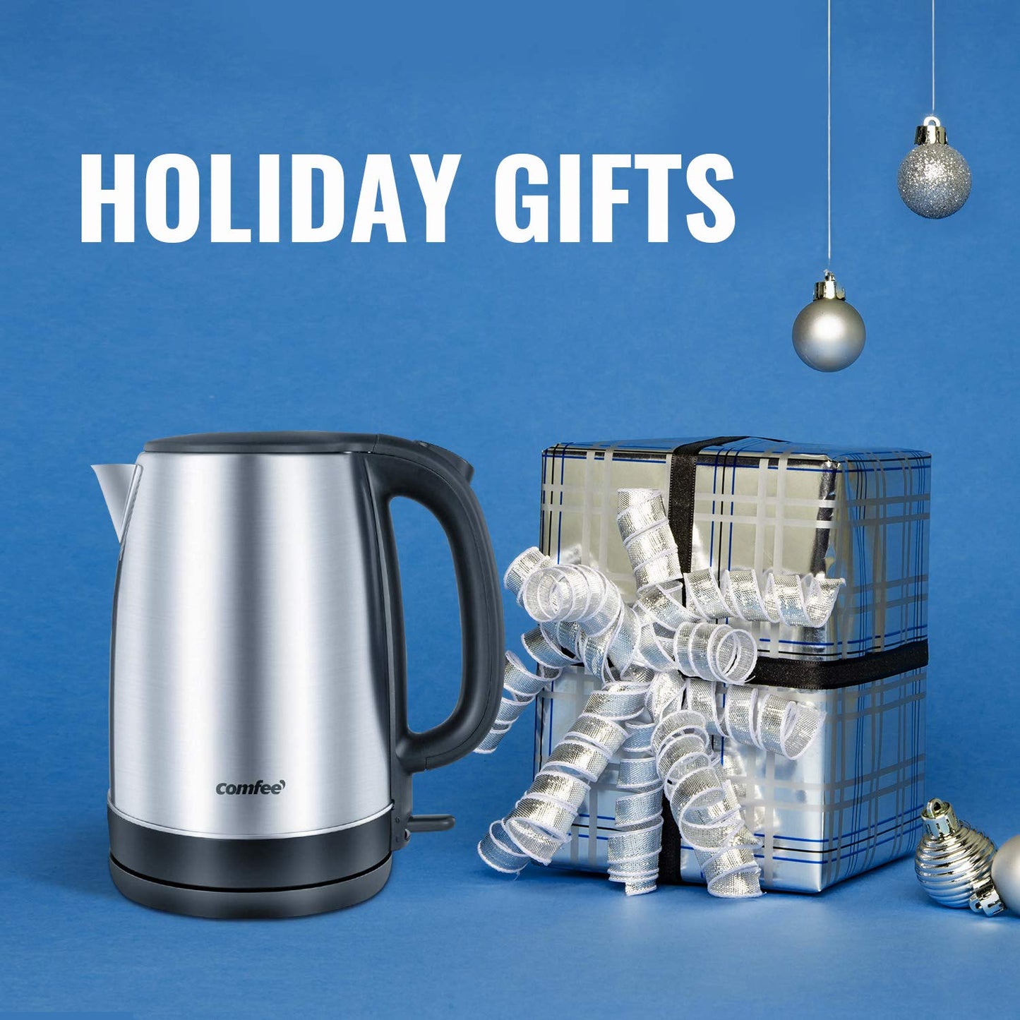 Comfee 1.7L Stainless Steel Electric Tea Kettle (Silver / stainless steel)