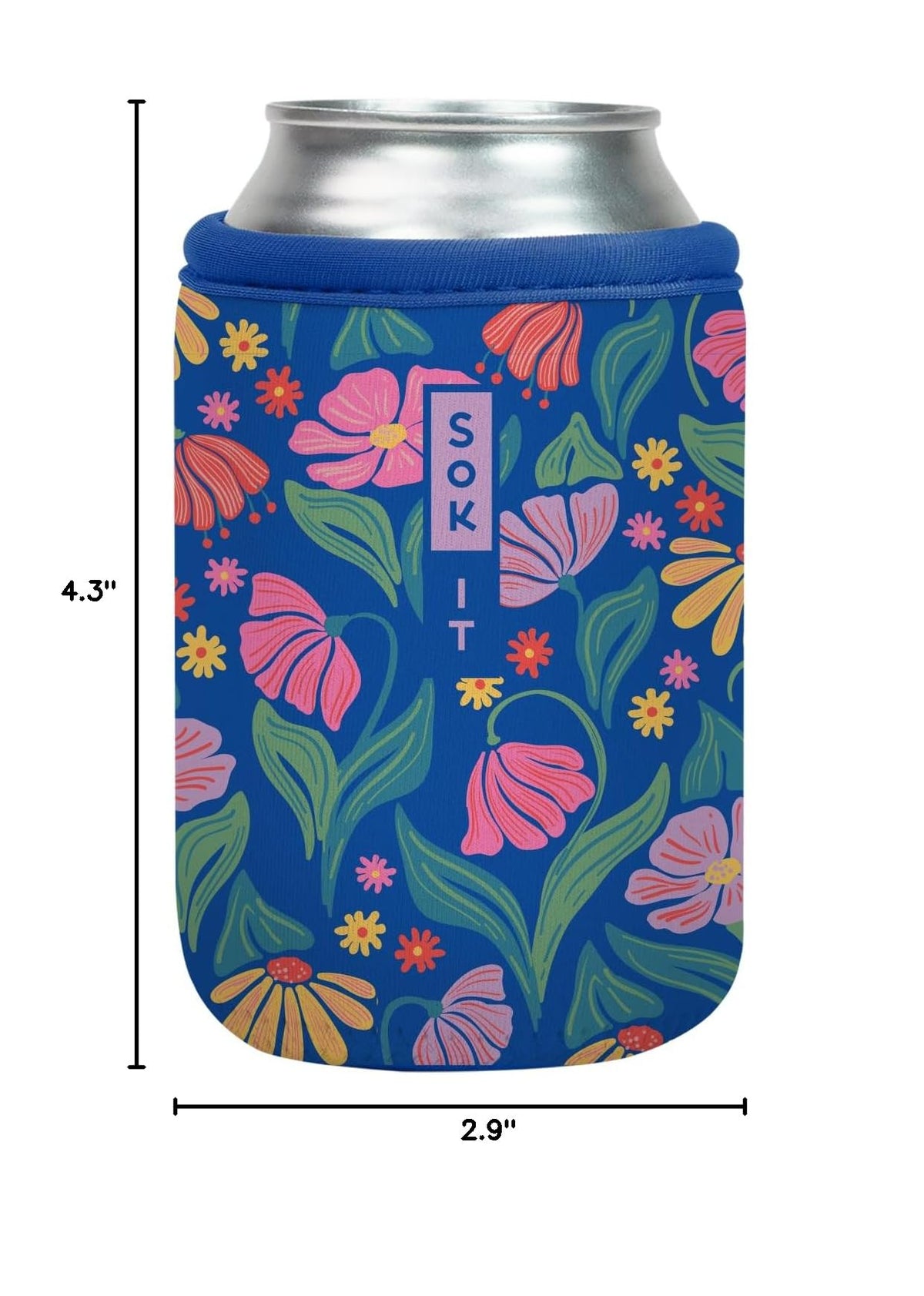 CanSok Sleeve for Beer & Soda Insulated Neoprene Cover (Fairy Flora / 12oz Can Sleeve)
