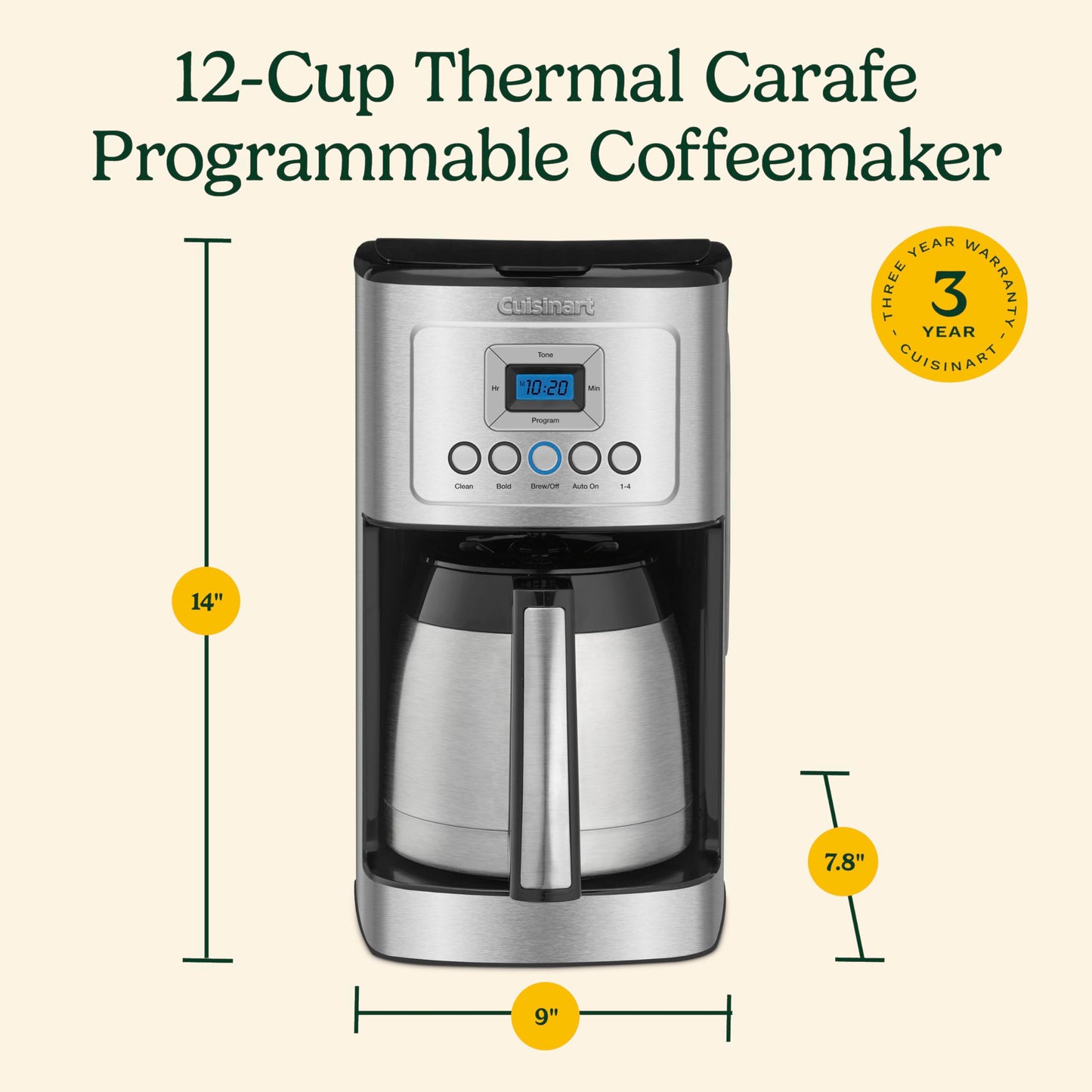 12 Cup Coffee Maker (Stainless)