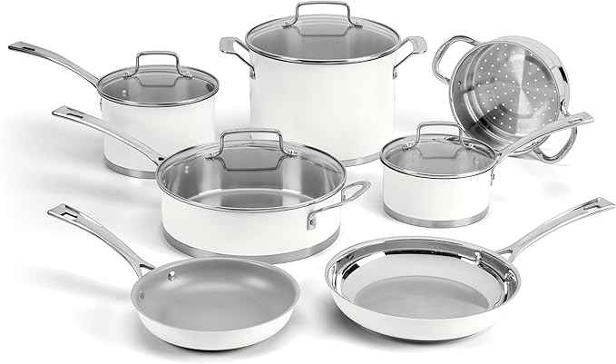 Cuisinart Matte White Stainless Steel 11 Piece Set