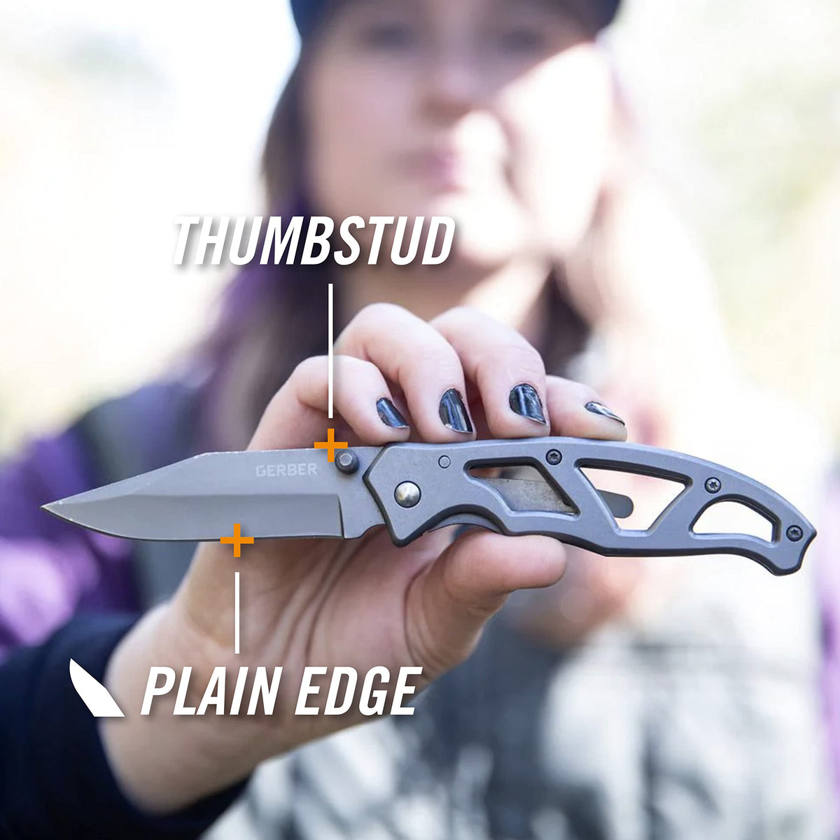 Gear Paraframe I EDC Folding Pocket Knife with Clip (3" / Paraframe I (Fine Edge - Stainless Steel))