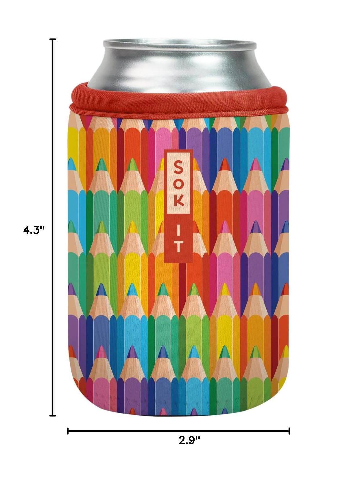 CanSok Sleeve for Beer & Soda Insulated Neoprene Cover (Work of Art / 12oz Can Sleeve)