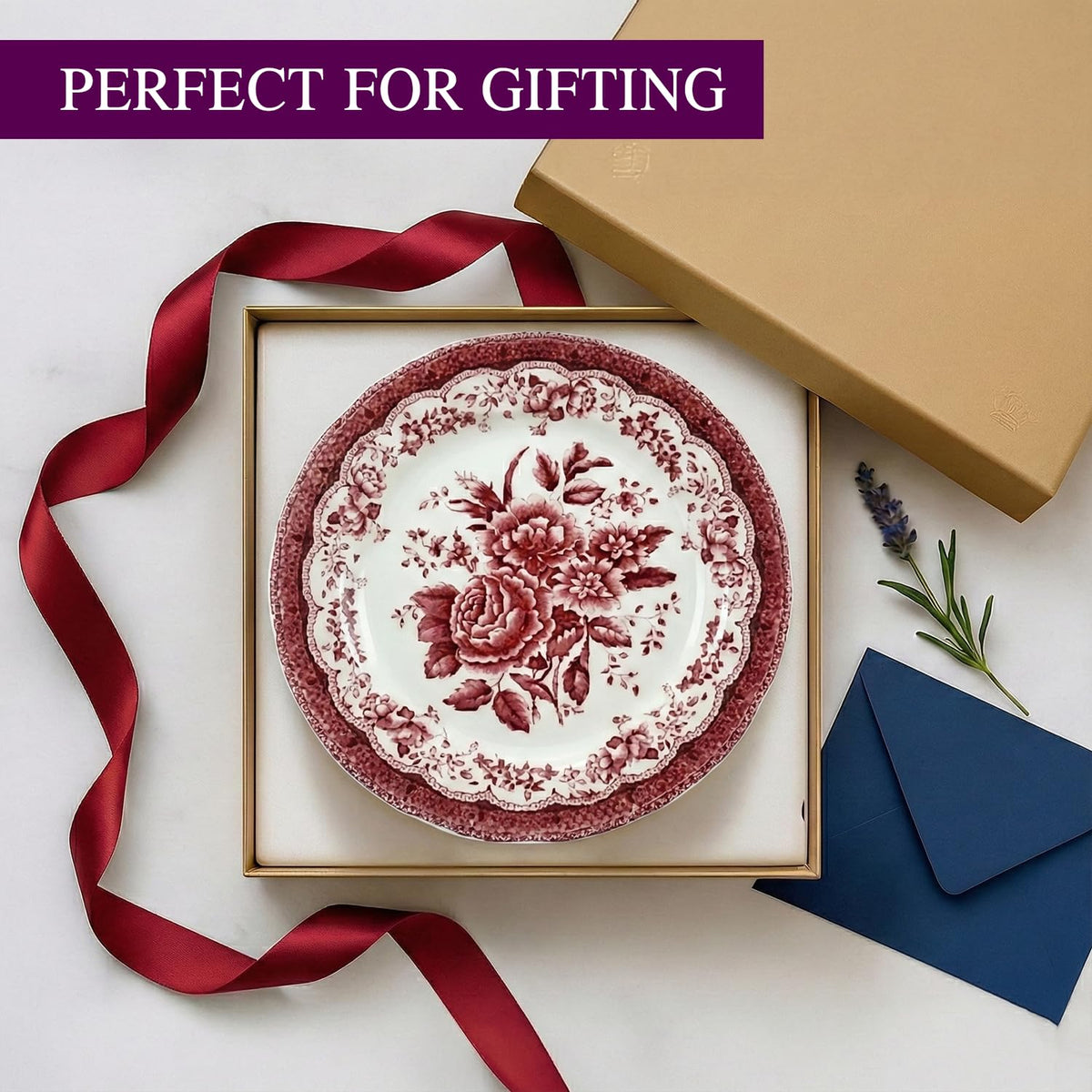 12 Piece Porcelain Dinnerware Set for 4 (12 / Victoria Red)