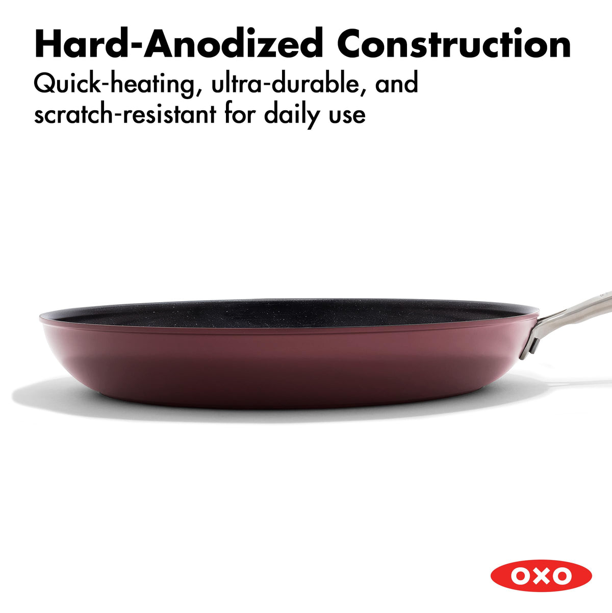 Enhanced 10” Frying Pan Skillet (10" Frying Pan Skillet / Dark Burgundy)
