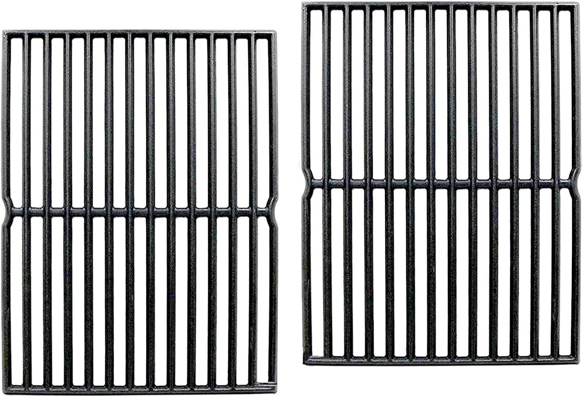C752B(2-Pack) 15 Inch Cast Iron Cooking Grid Grates Replacement for Weber 7522 7521 Genesis Silver A Spirit 210 Spirit e210 Spirit 500 Parts
