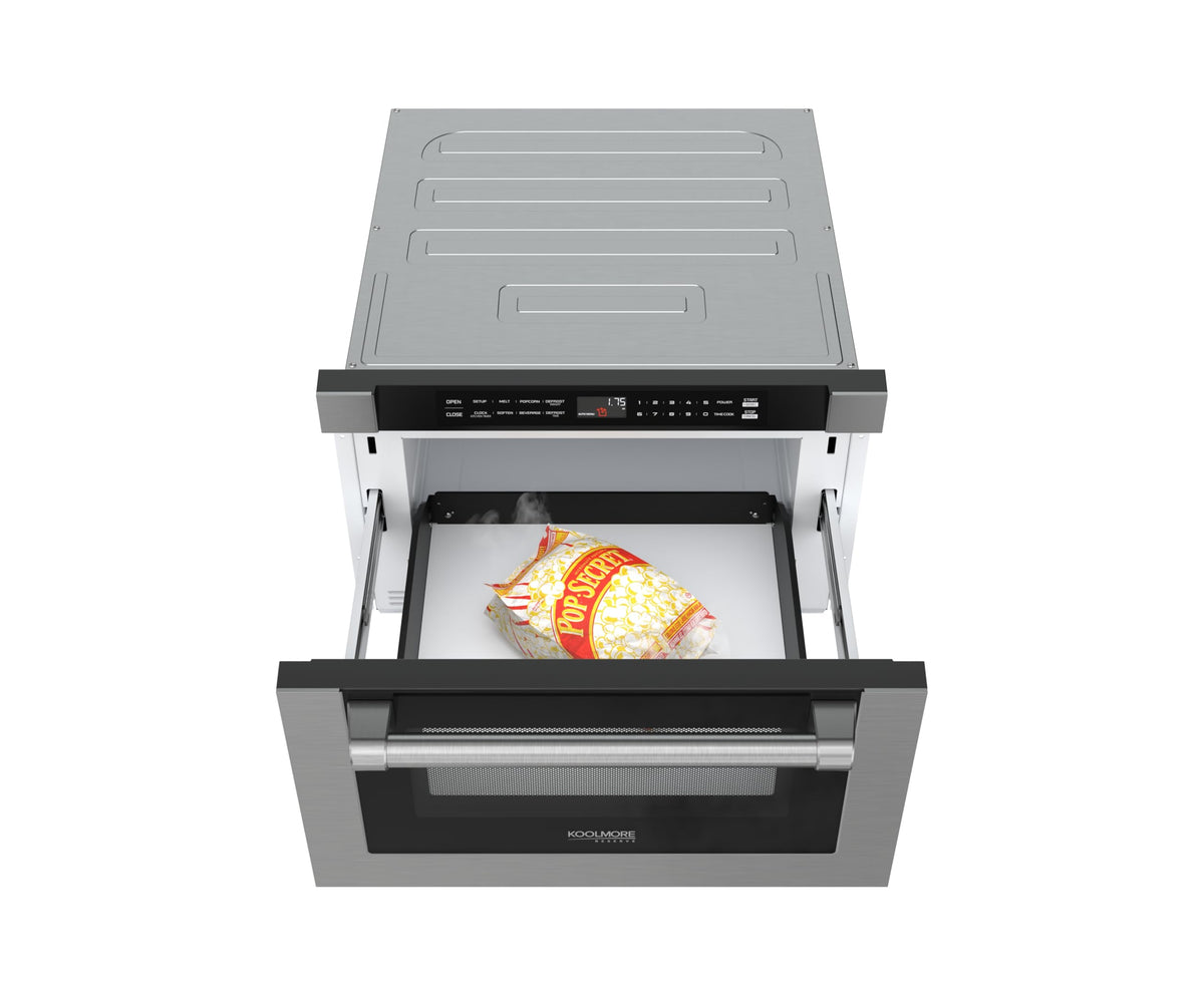 Reserve 24 in. 1.2 cu. ft. Microwave Drawer with Electric Door Opening