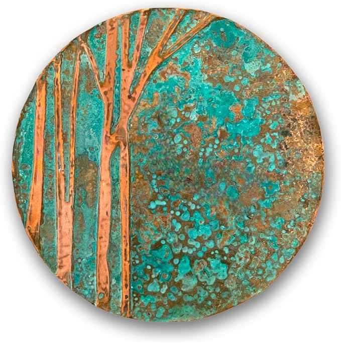 nooc art Handmade Copper Wall Art for Home, Living Room, Bedroom, Kitchen and Office Decor, Rustic Decorative Mural Art for Farmhouse Decor (Tree of Life, 24, Unframed)