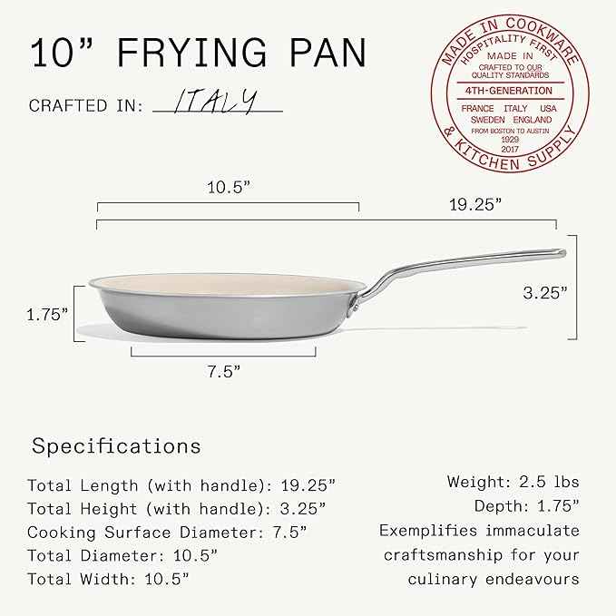 Made In Cookware | 7-Piece Ceramic Non Stick Pot and Pan Set (Stainless Handle) | 5-Ply Stainless Clad | Professional Cookware | Crafted in Italy | Induction Compatible