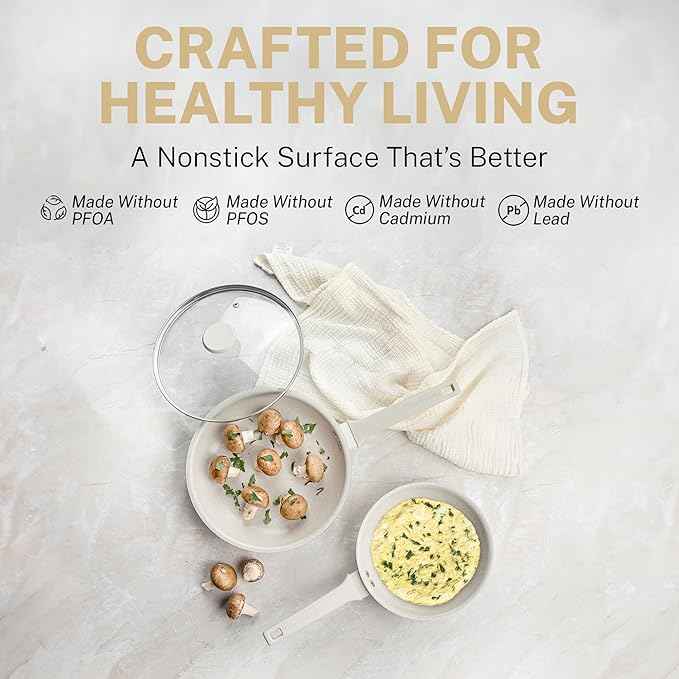 Granitestone 20 Pc Pots and Pans Set Non Stick Cookware Set with Steamer, Cooking Utensils and Pad Protectors, Stay Cool Handles, Oven and Dishwasher Safe