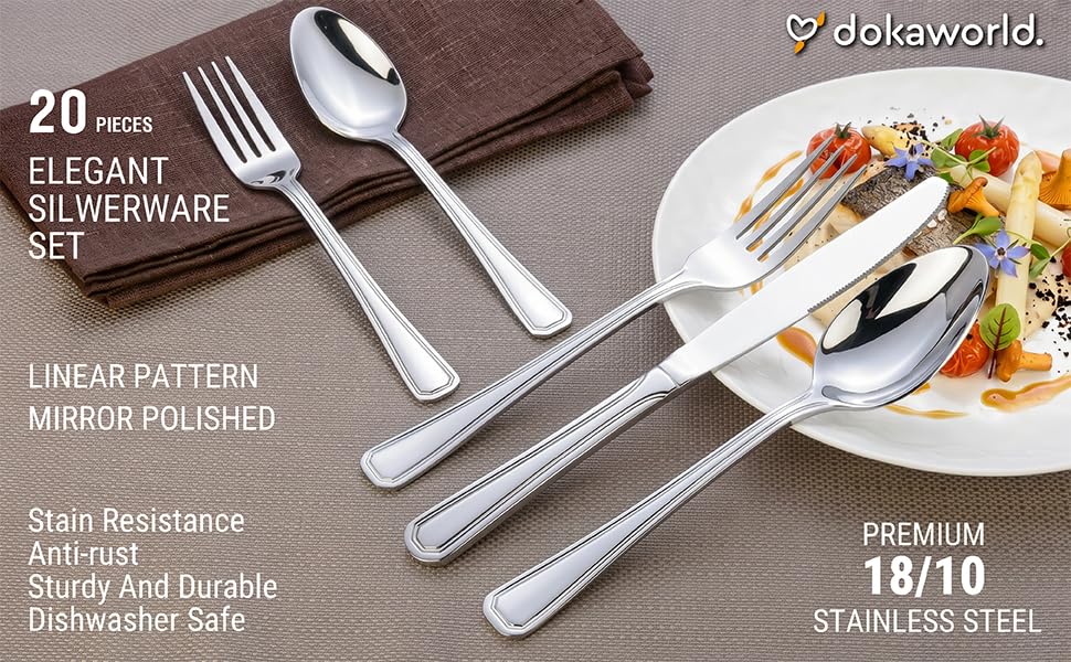Elegant Design Flatware (FINO flatware set - 20)