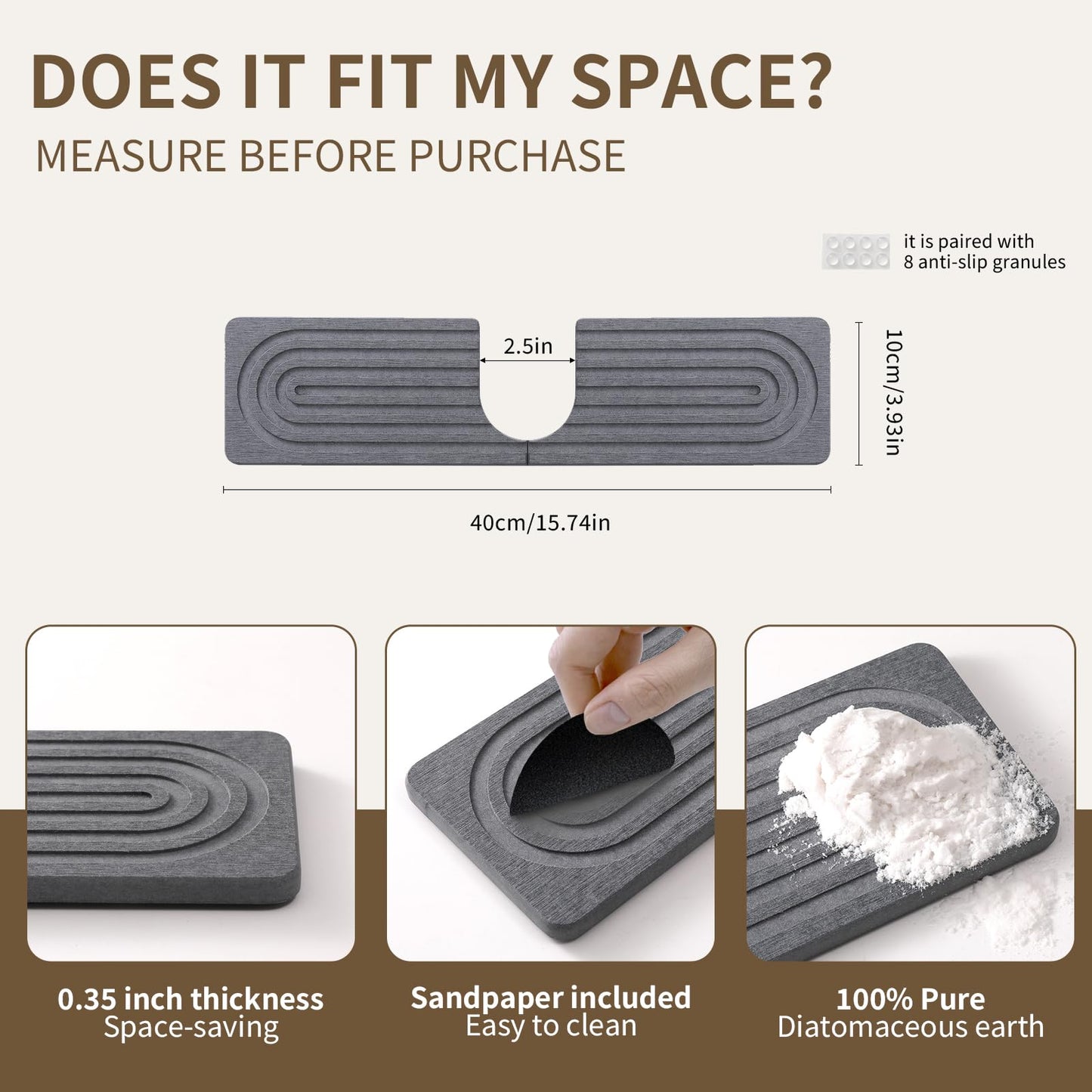 Faucet Mat for Kitchen Sink