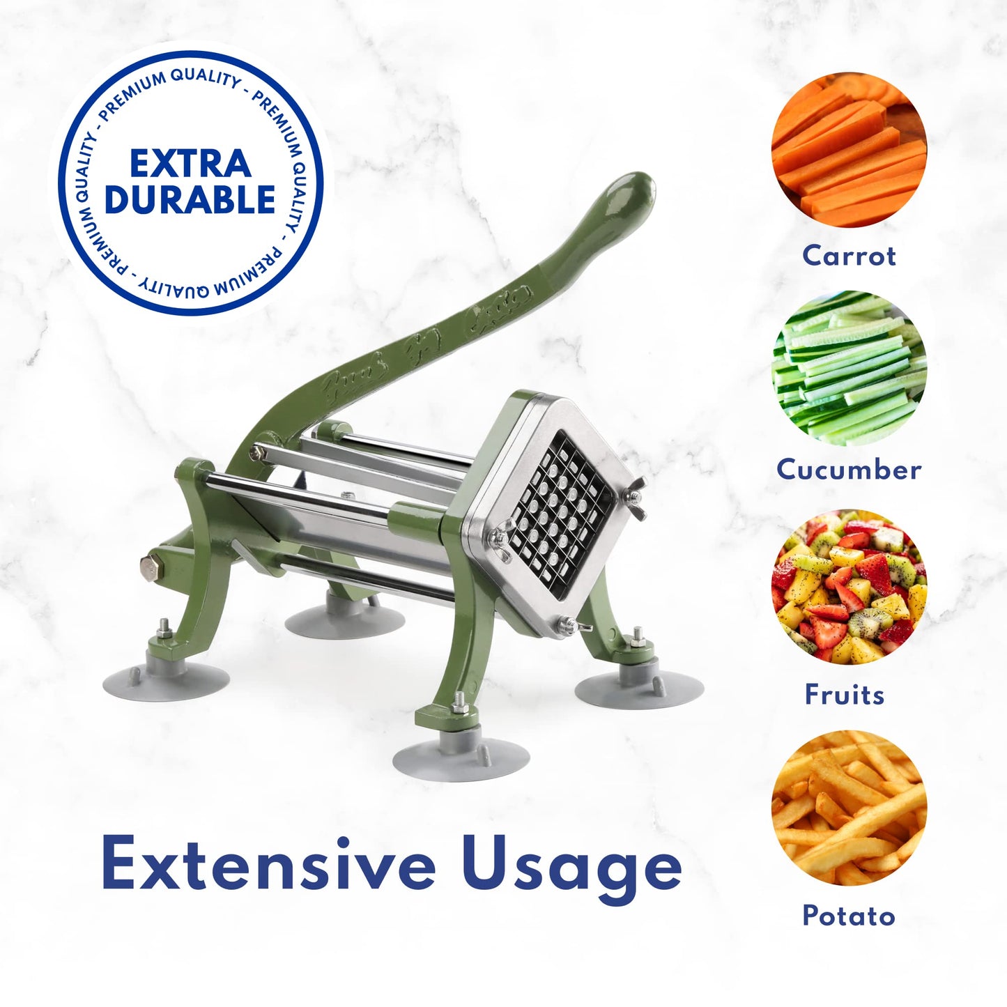 Commercial Grade French Fry Cutter with Complete Combo Sets