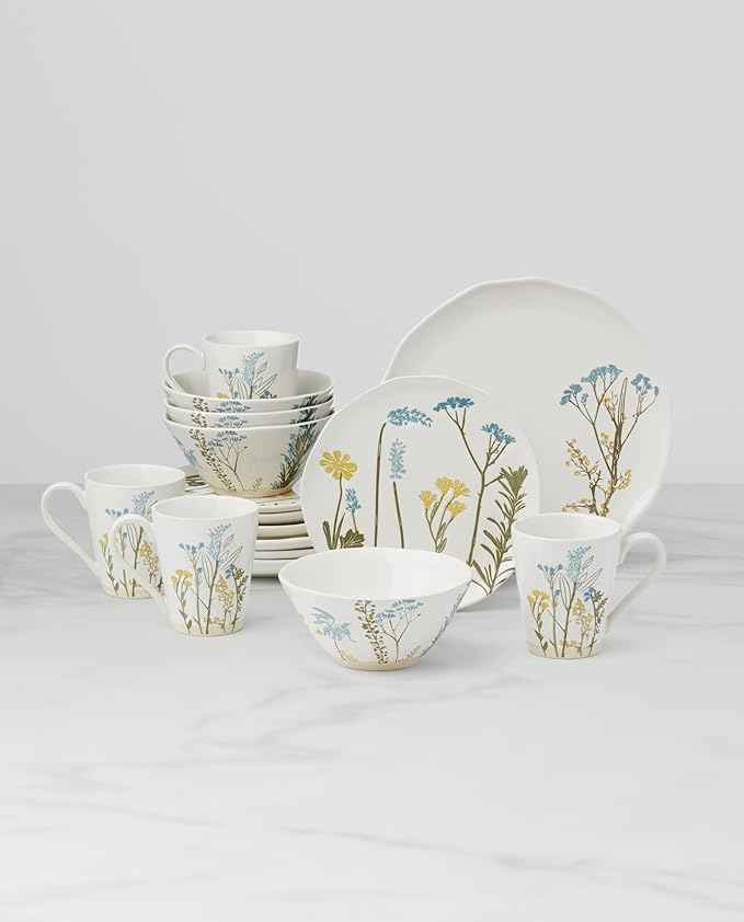 Lenox 897830 Wildflowers 16-Piece Dinnerware Set, Service For 4