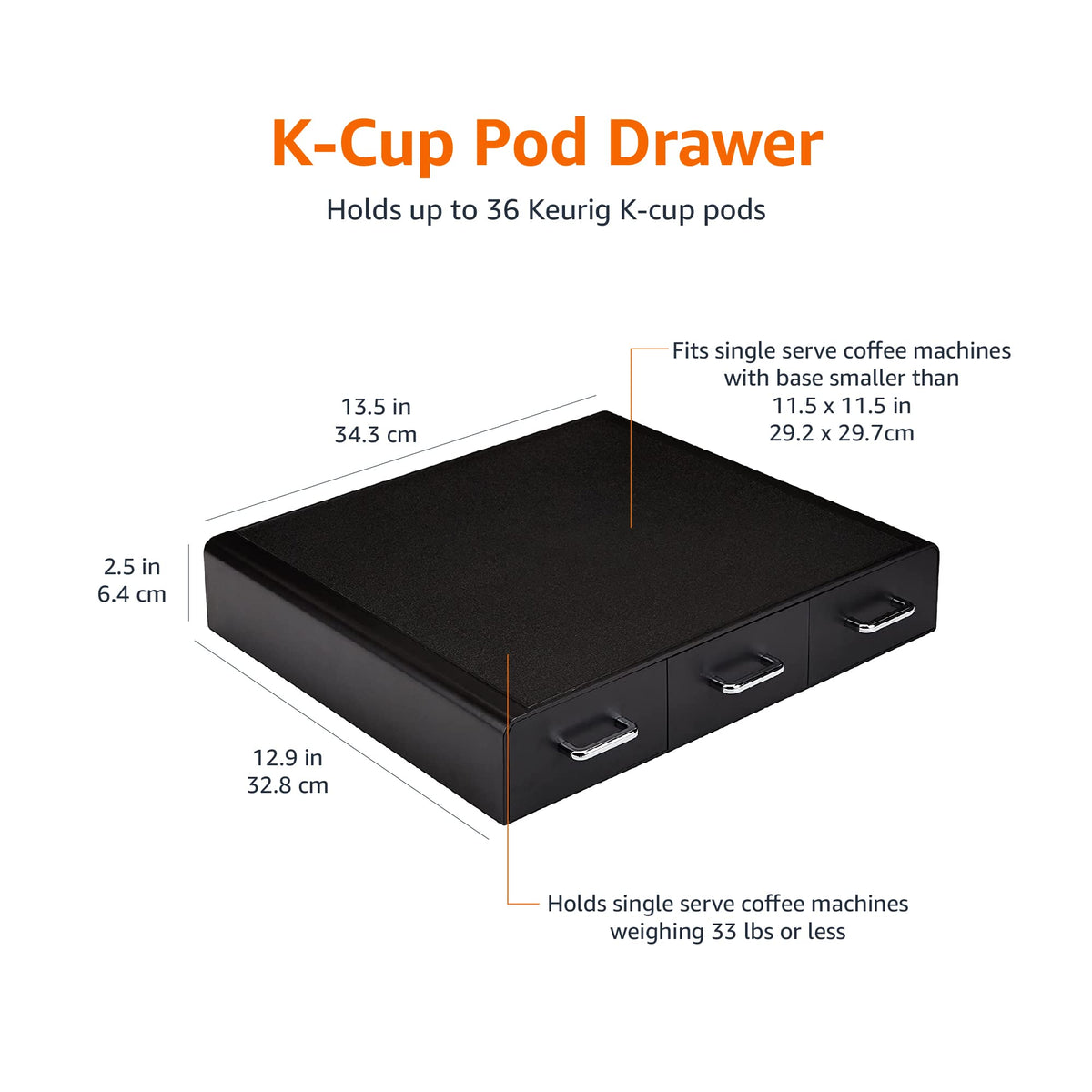 K Cup Compatible Coffee Pod Storage Drawer ((Pack of 1))