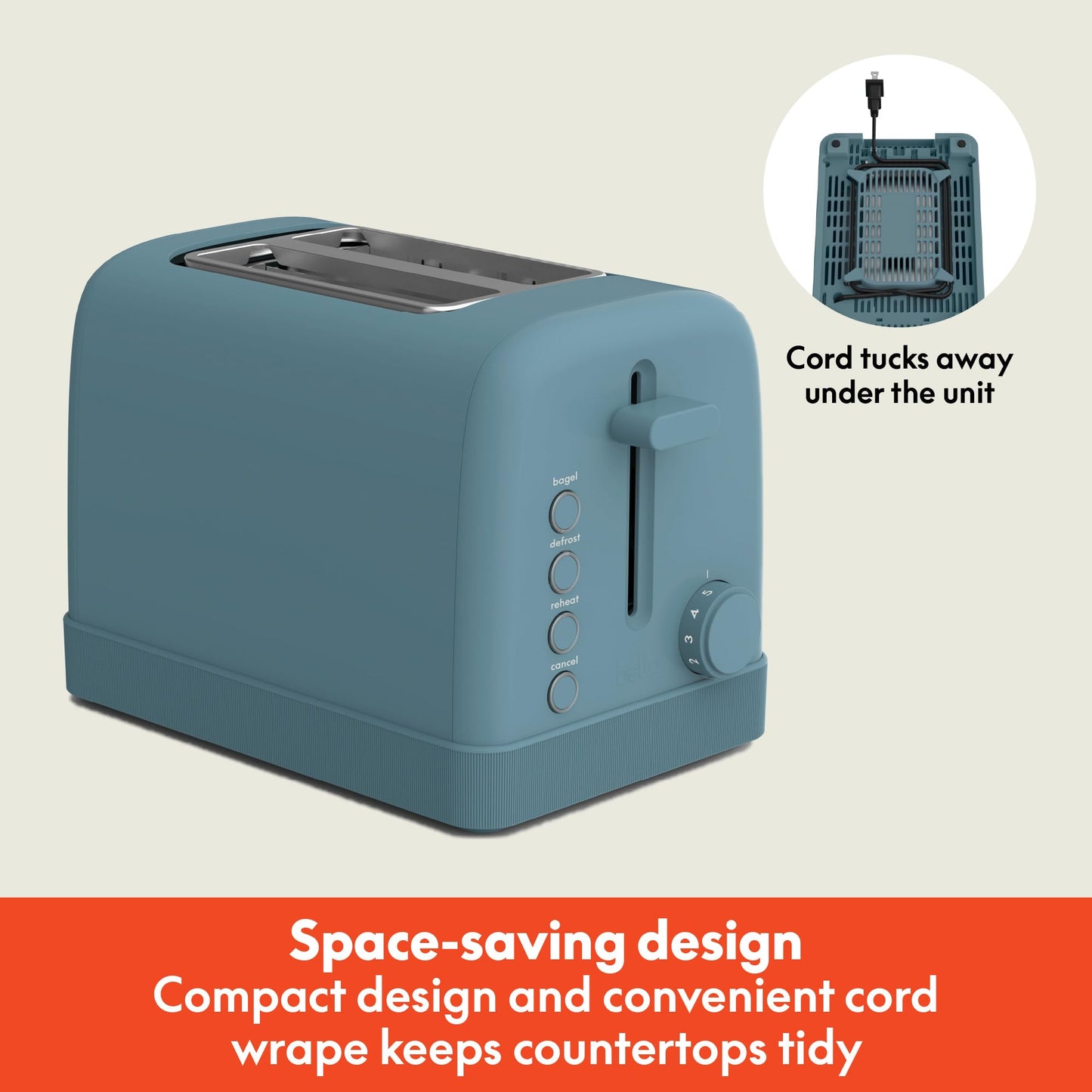2 Slice Toaster with Extra Wide Slots and 6