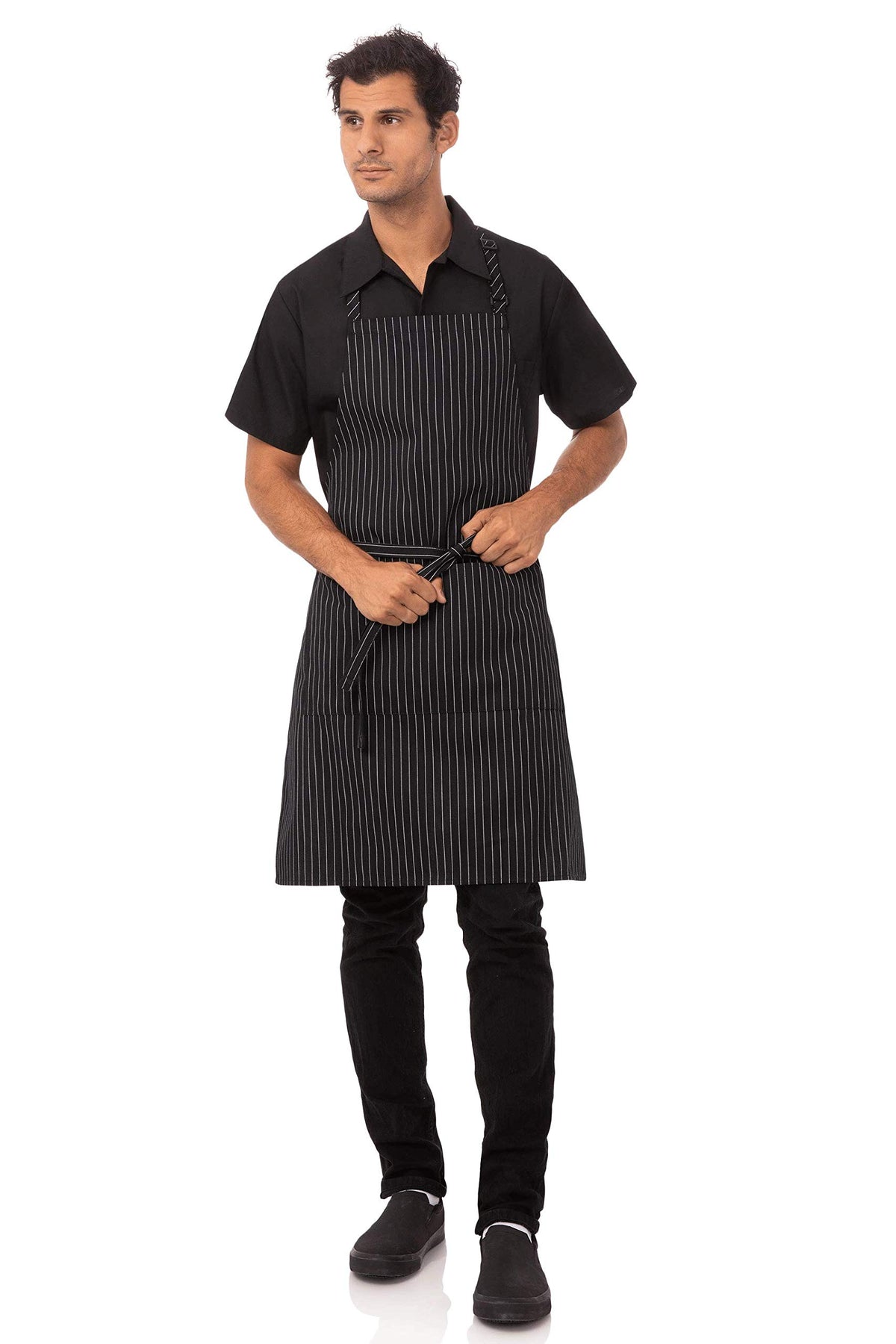 Unisex Chef Apron (Pinstripe, 2 Pack)