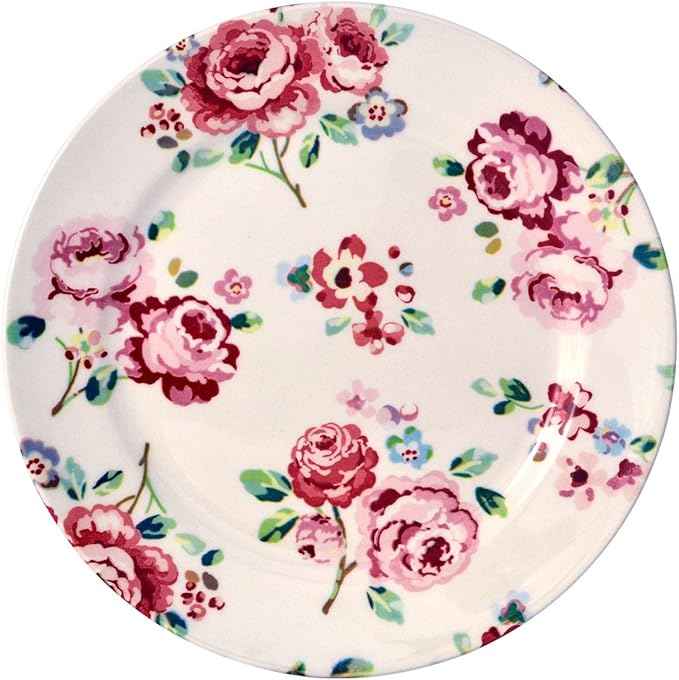 Tudor 16-Piece Premium Quality Round Porcelain Dinnerware Set, Service for 4 - FRAGRANCE ROSE, See 10 Designs INSIDE!