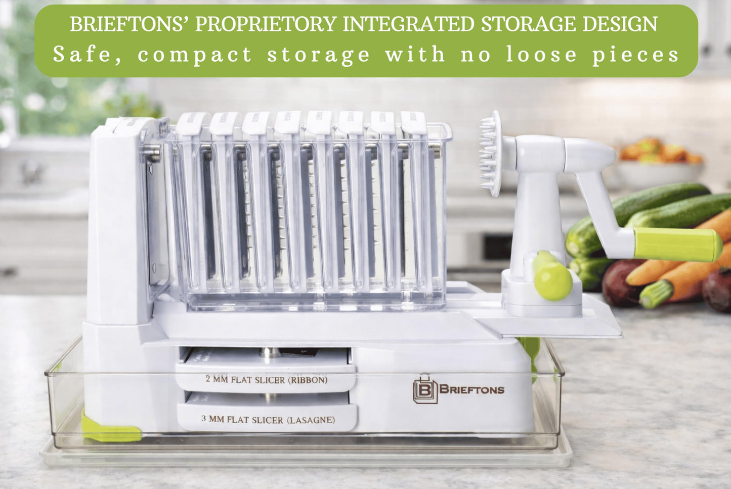 10 Blade Vegetable Spiralizer (White (10 Blades))