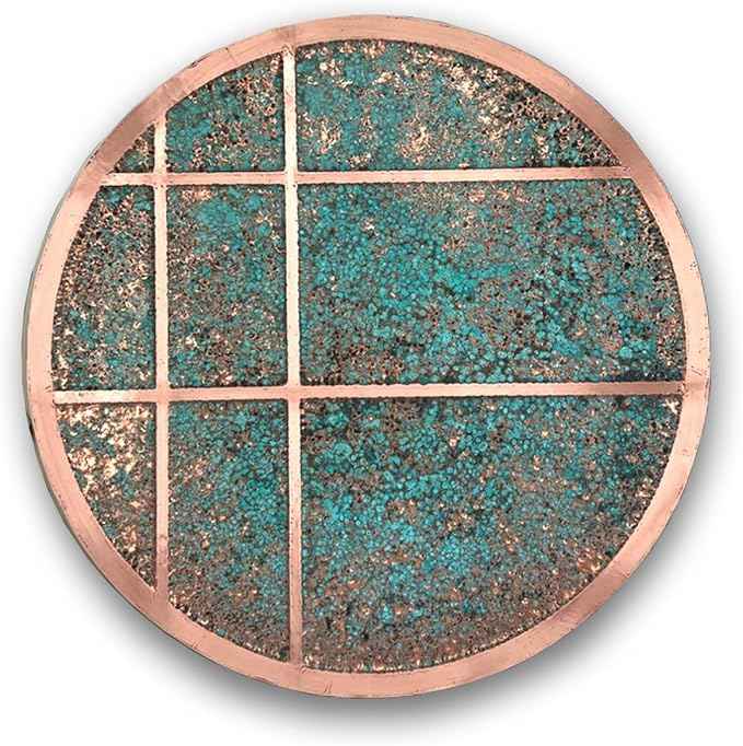 nooc art Handmade Copper Wall Art for Home, Living Room, Bedroom, Kitchen and Office Decor, Rustic Decorative Mural Art for Farmhouse Decor (Modern Copper, 17.7, Unframed)