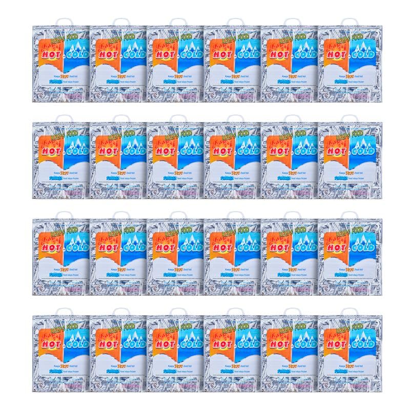 Hot and Cold Insulated Bags for Food Delivery (Large (Meal and Grocery Size))
