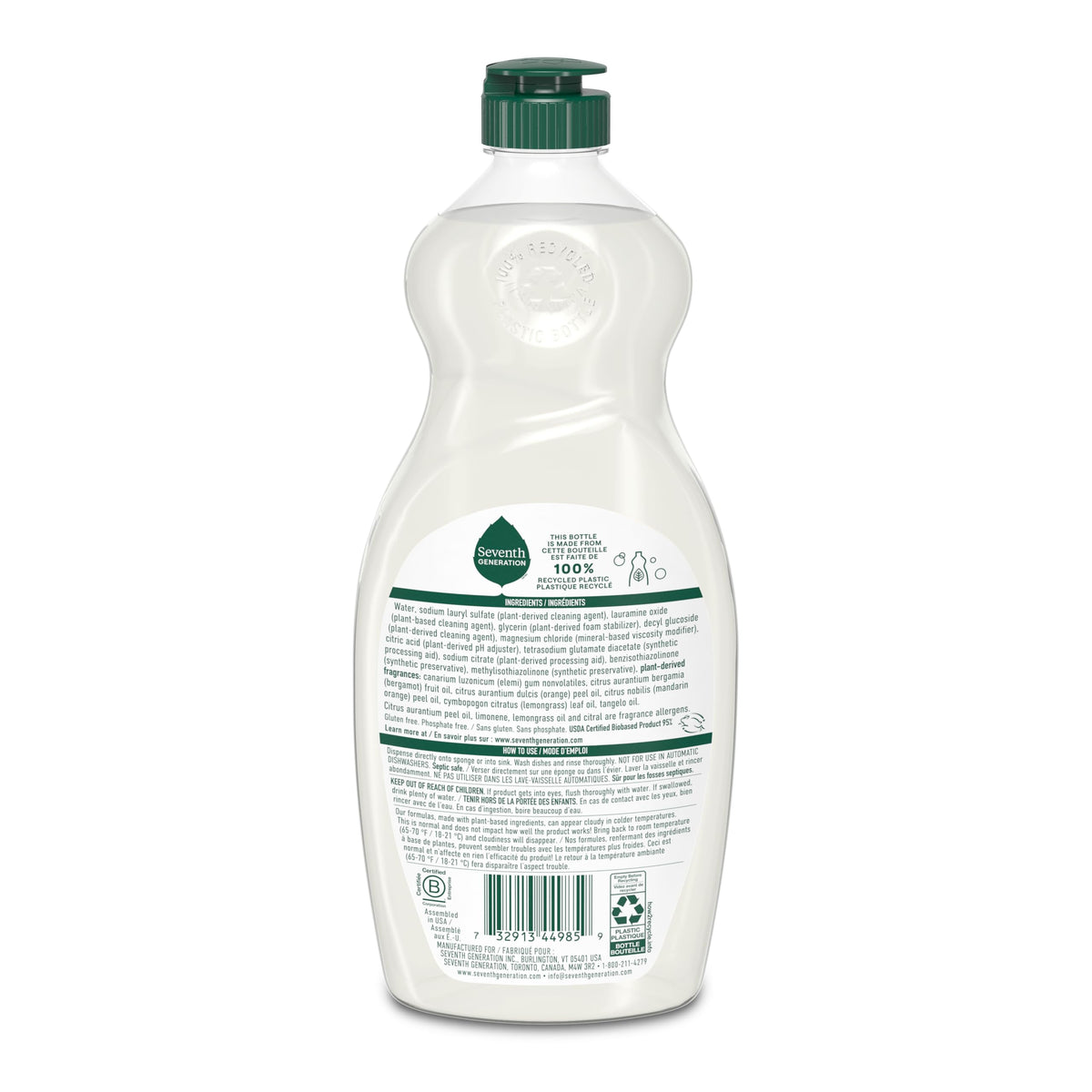 Dish Liquid Soap Clementine Zest Lemongrass Pack of 6 Dishwashing Soap Liquid Soap 19 oz (114 Fl Oz)