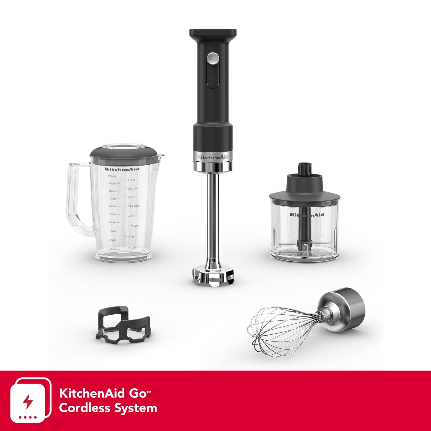Go Cordless Hand Blender w (Matte Black)