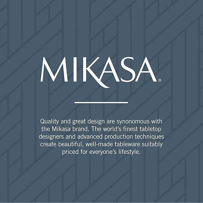 Mikasa, Gold Accent Regent Bead Flatware Service for 12, 65 Piece Set, 18/10 Stainless Steel, Silverware Set with Serving Utensils