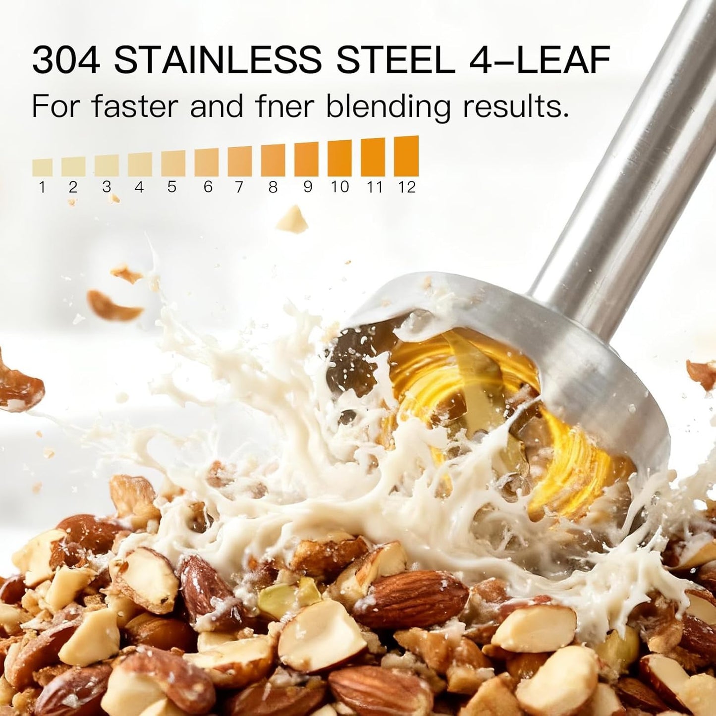 1000W Immersion Hand Blender with Multiple Attachments