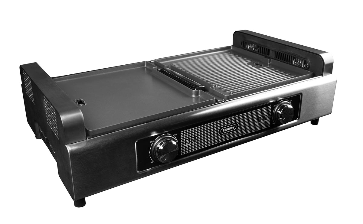 DBSG29412XD11 Smokeless Indoor Grill in Black Advanced Air Circulation Technology Independent on