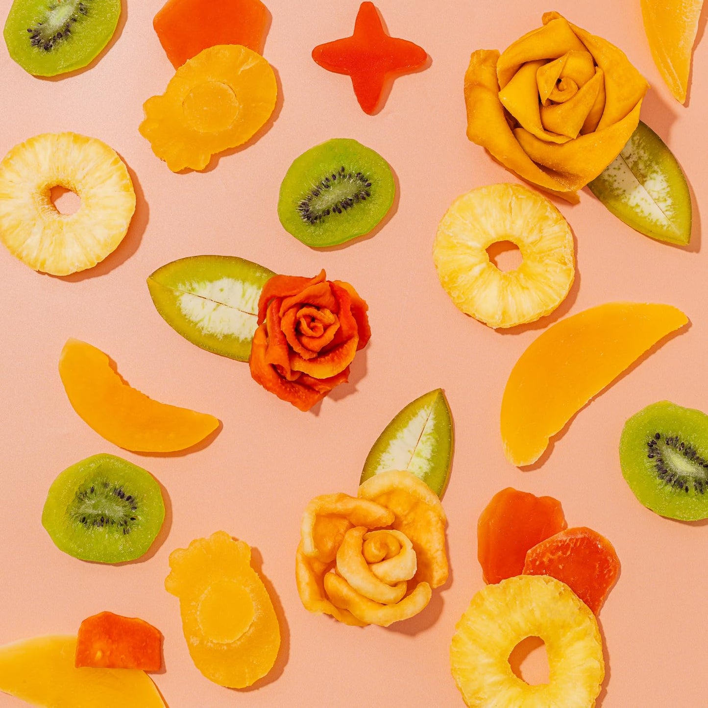 Dried Fruit Gift Basket with Wooden Tray (Exotic)