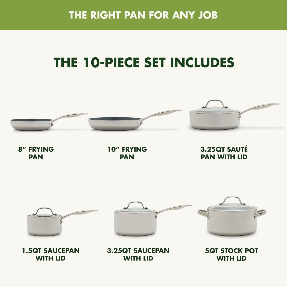 Valencia Pro Tri (10 Piece Cookware Set)
