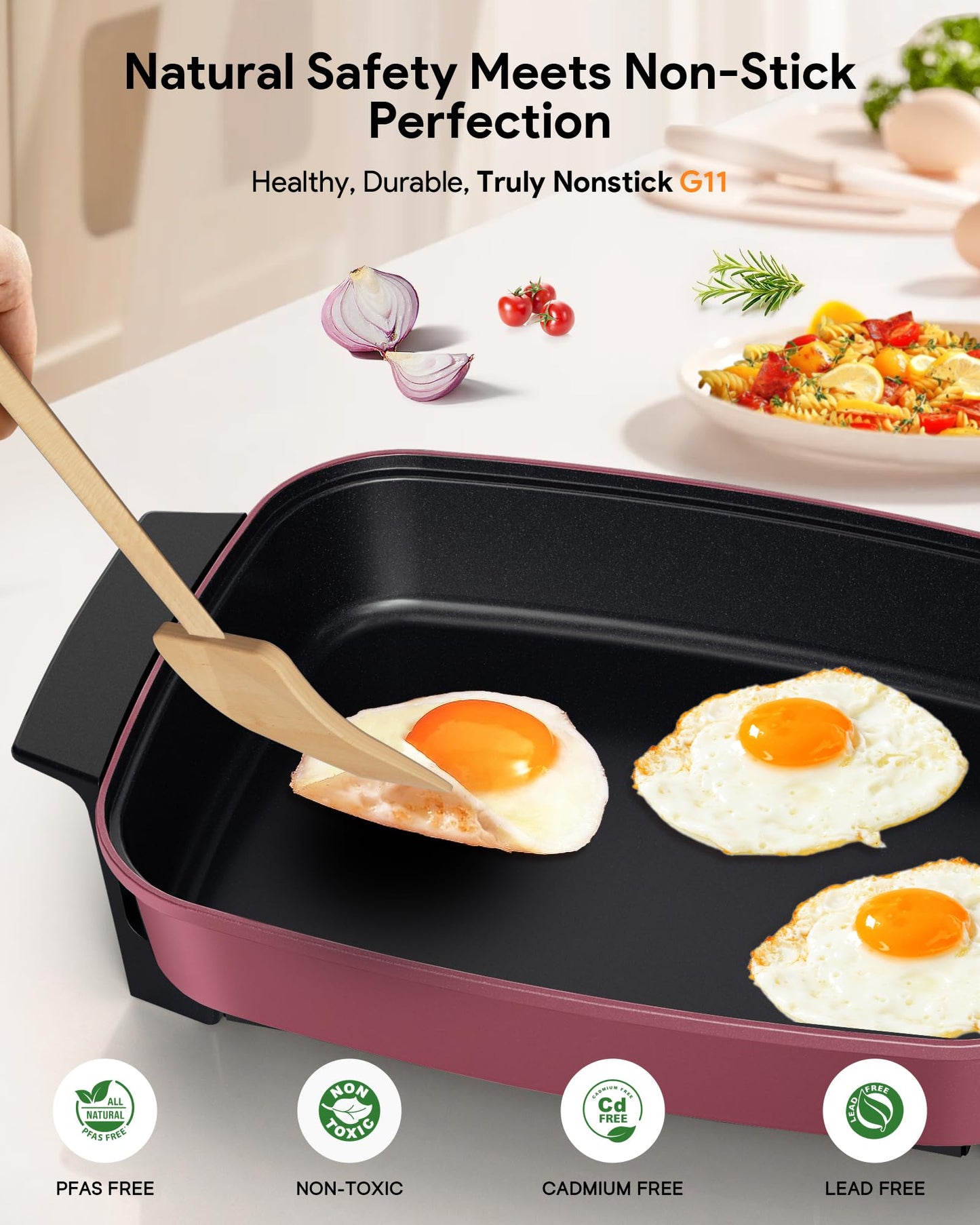 Medley XL Digital Electric Skillet (Cinnamon)