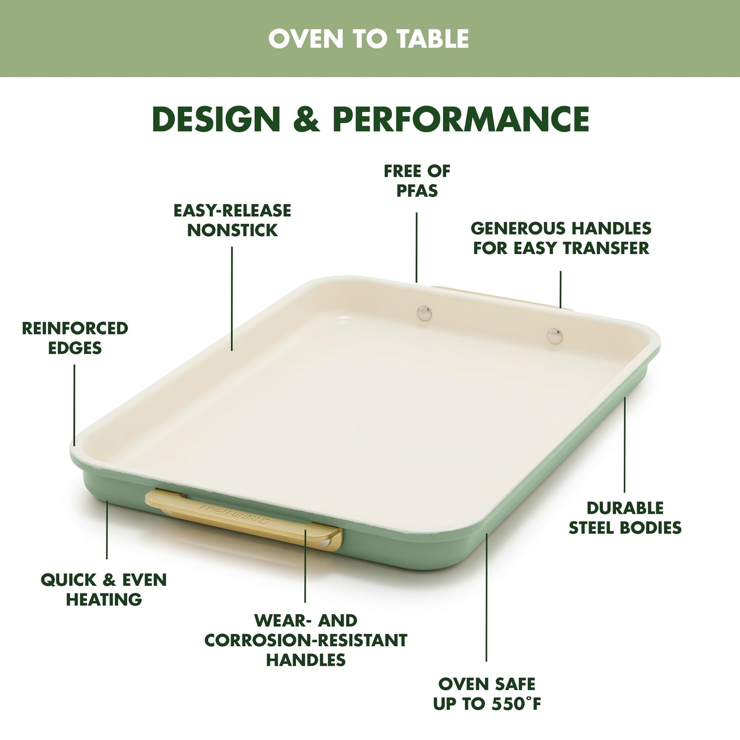 Bakeware 13"x18" Half Baking Sheet Pan