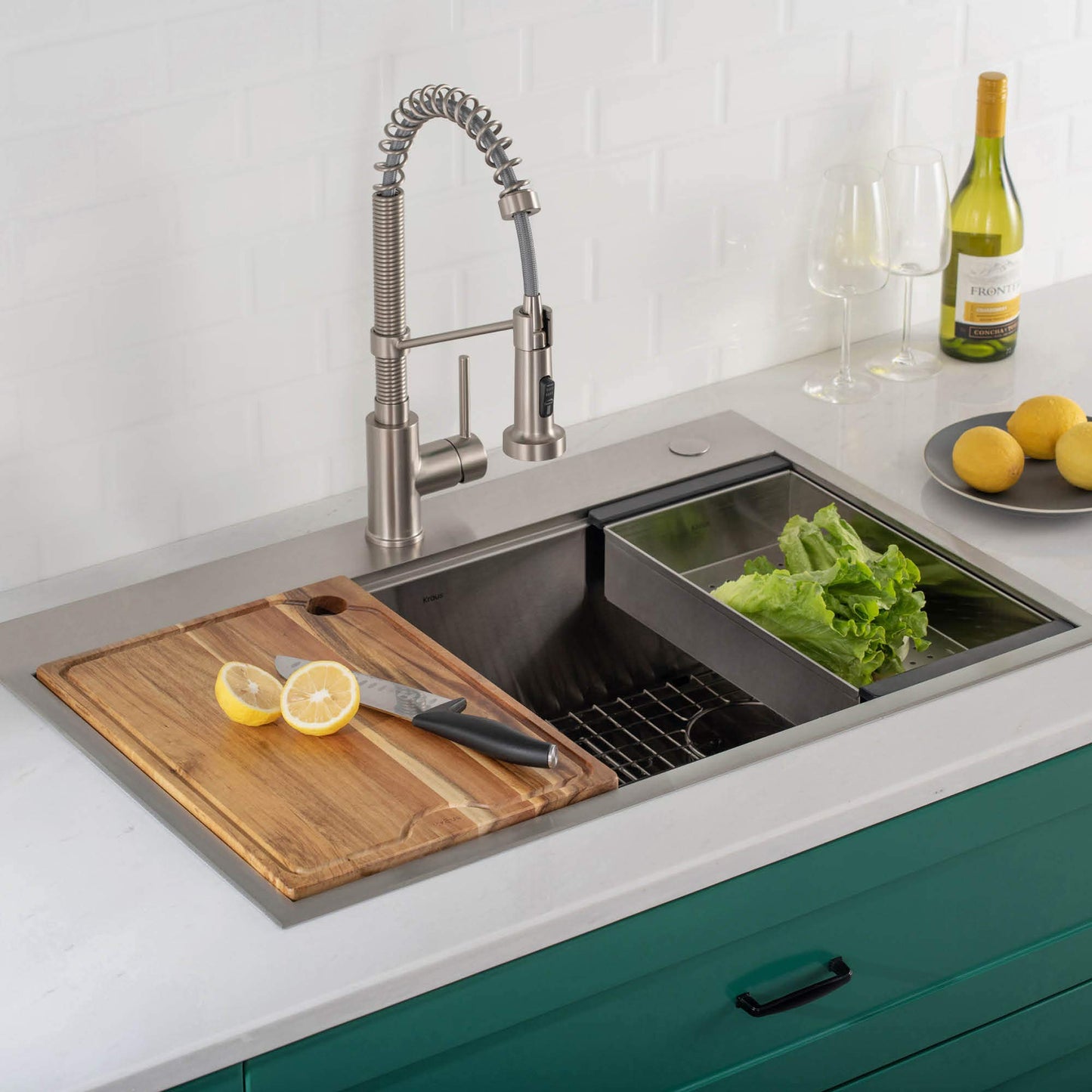 Stainless Steel 16.75 in Workstation Sink Colander CS