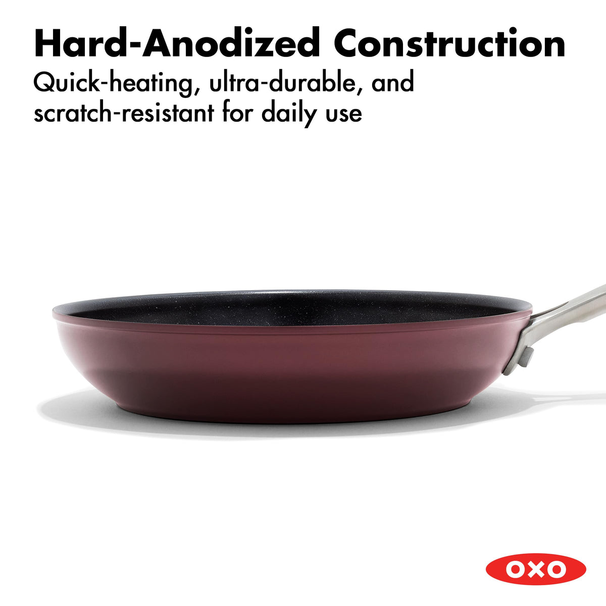 Enhanced 8” Frying Pan Skillet (8" Frying Pan Skillet / Dark Burgundy)