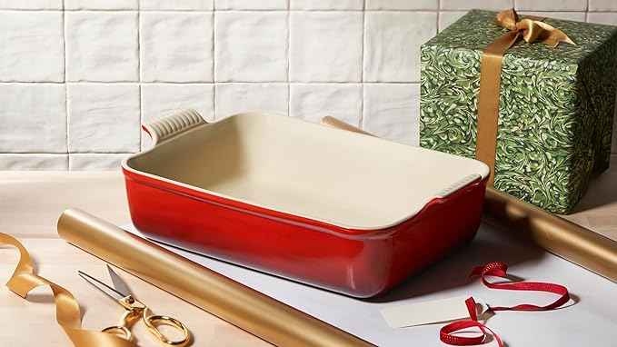 Le Creuset Stoneware Heritage Deep Rectangular Lasagna Dish, 6.75 qt., Marseille