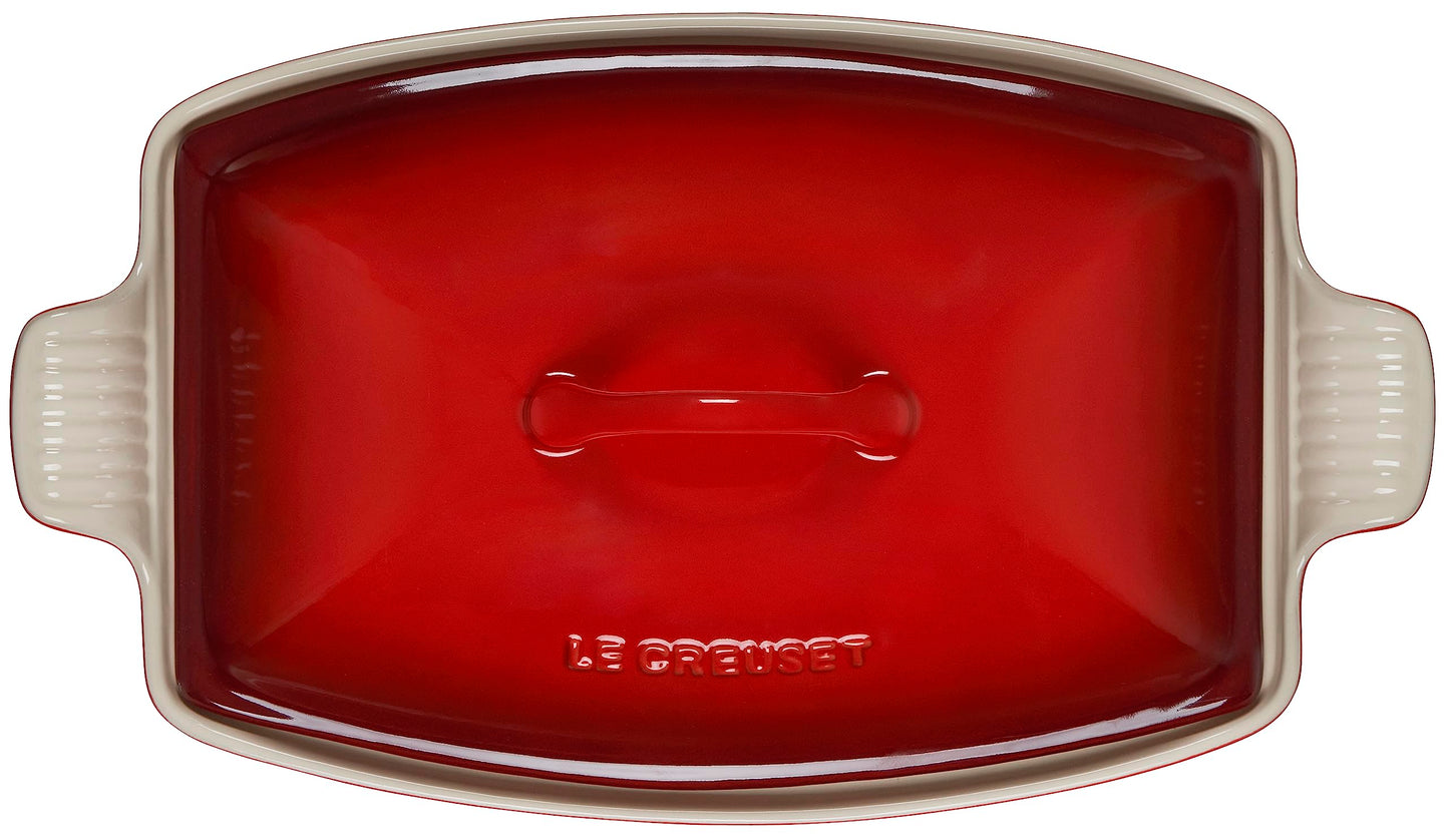 Heritage Stoneware Deep Baker with Lid (Cerise)