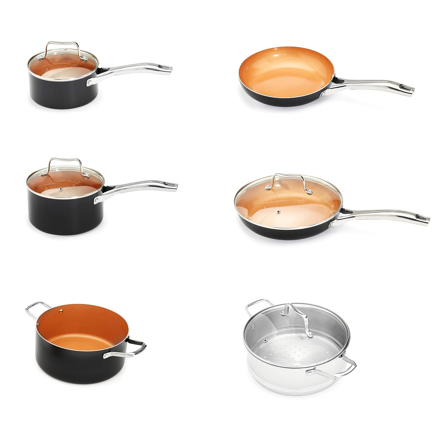 Ceramic Nonstick Cookware Set (10 Count)