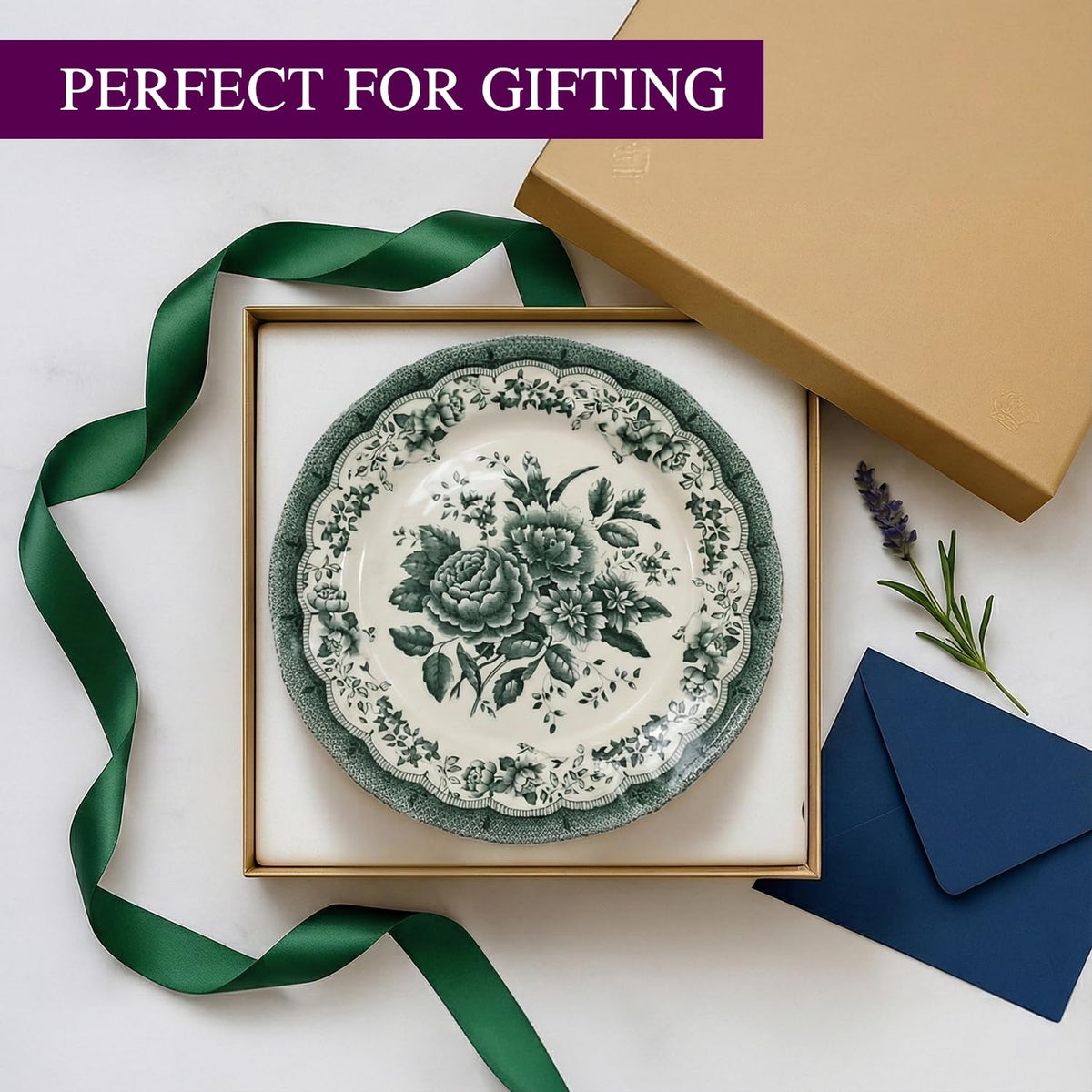 Royal 12 Piece Porcelain Dinnerware Set for 4 (12 / VICTORIA Green)