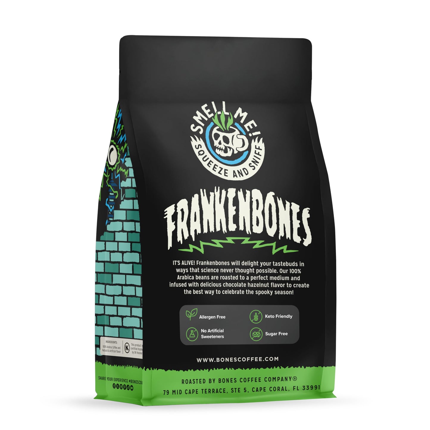 Frankenbones Chocolate and Hazelnut Flavored Coffee