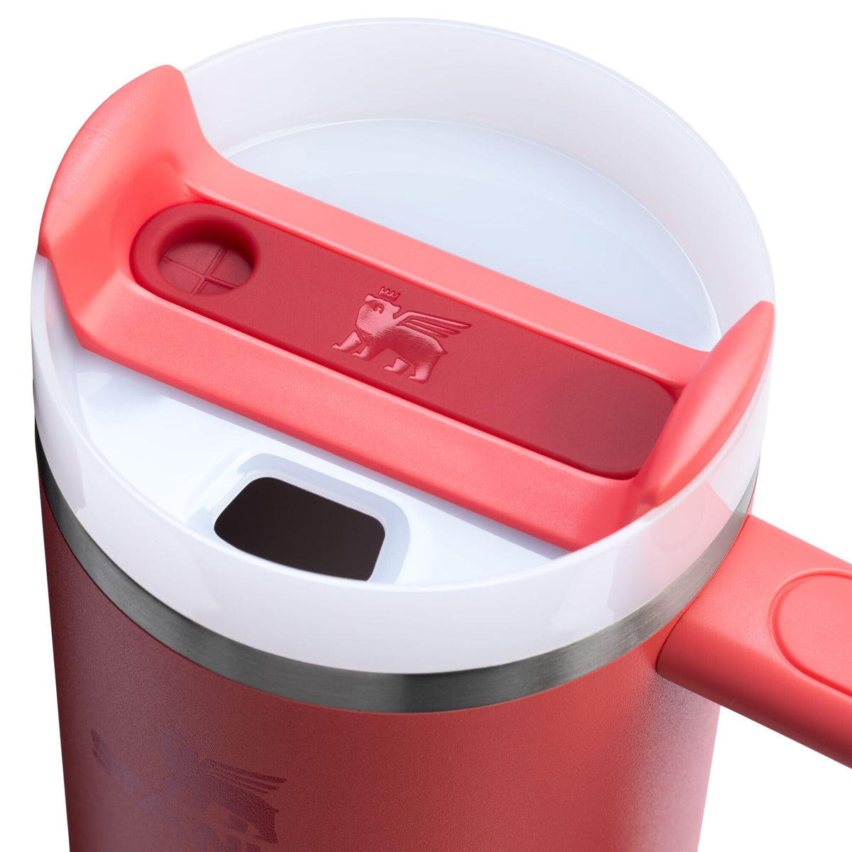 Quencher H2.0 Tumbler with Handle and Straw 30 oz (30 Ounces / Hot Coral)