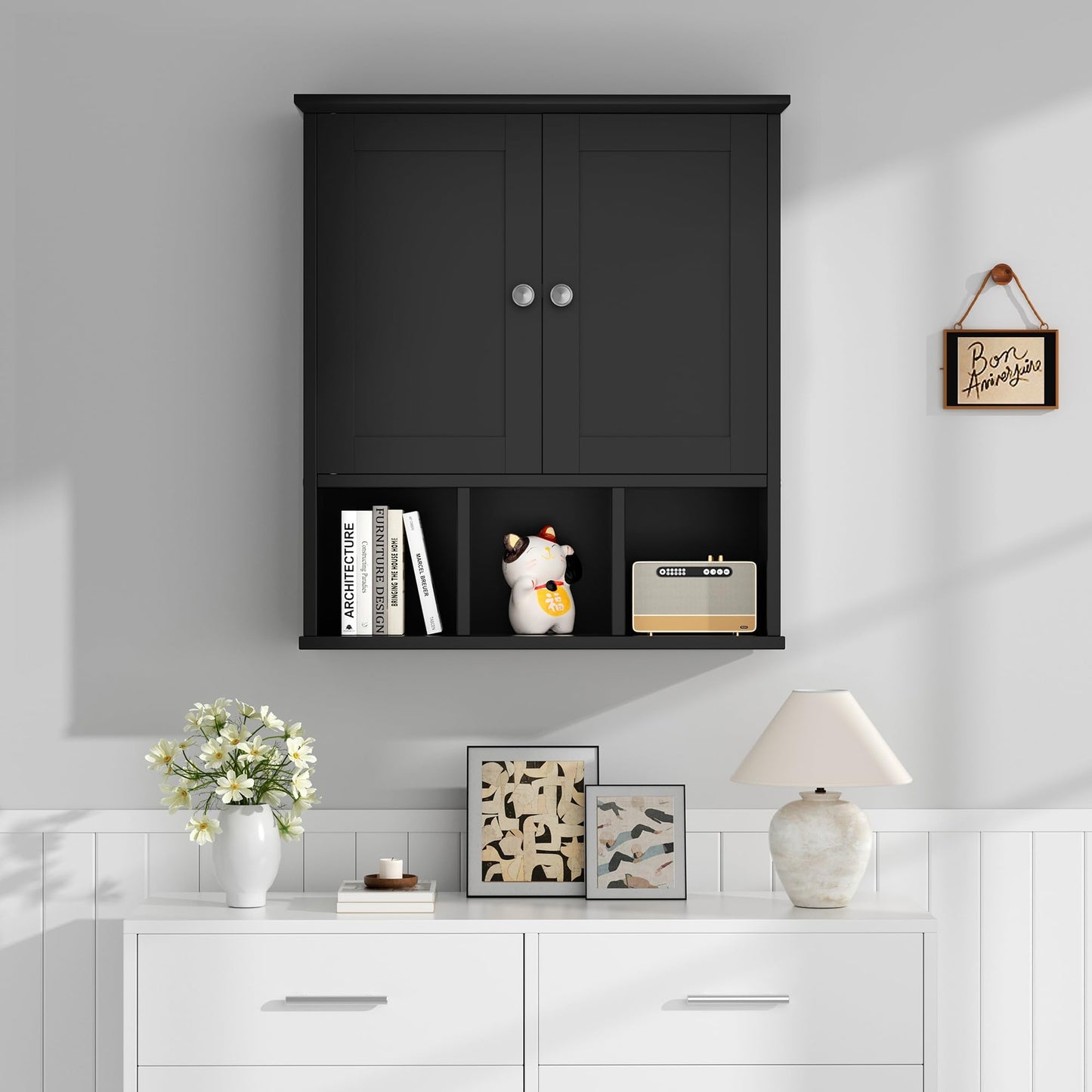 Bathroom Medicine Cabinet (Black)