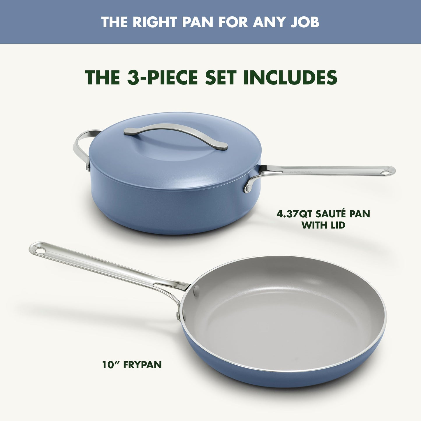 Nova 10” Frying Pan Skillet and 4.37QT Sauté Pan with Lid
